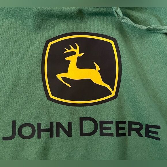 John Deere Core Graphic Logo Hoodie Green- Size Medium - Picture 7 of 9